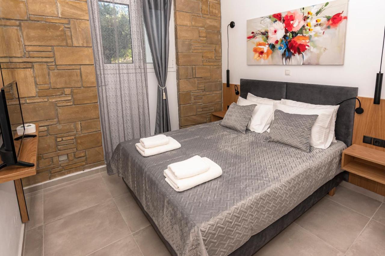 Rikanthos Stone Sea View Apartment Ι Faleliana Bagian luar foto