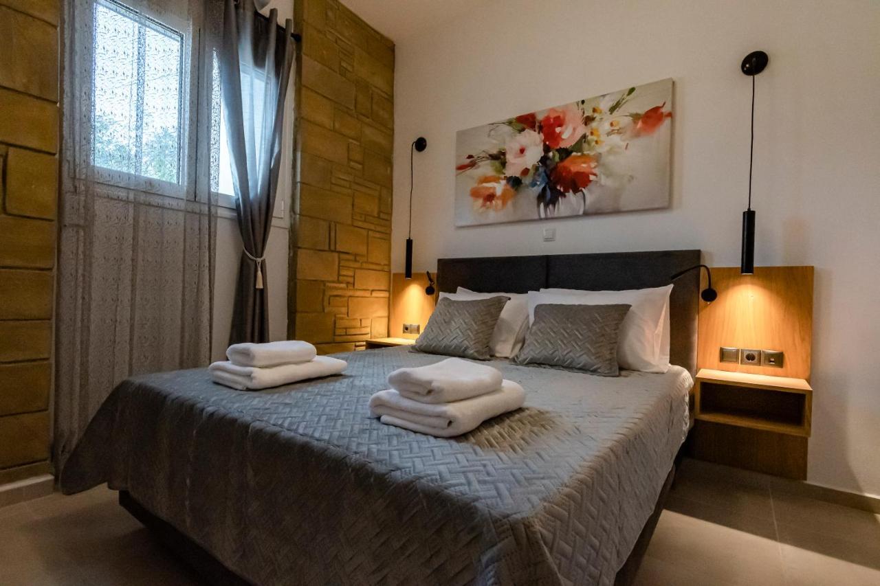 Rikanthos Stone Sea View Apartment Ι Faleliana Bagian luar foto