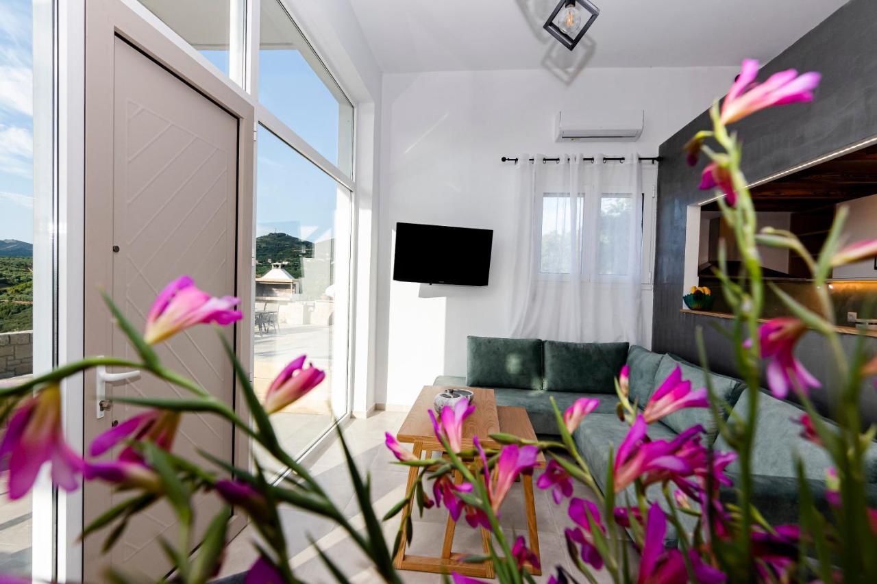 Rikanthos Stone Sea View Apartment Ι Faleliana Bagian luar foto