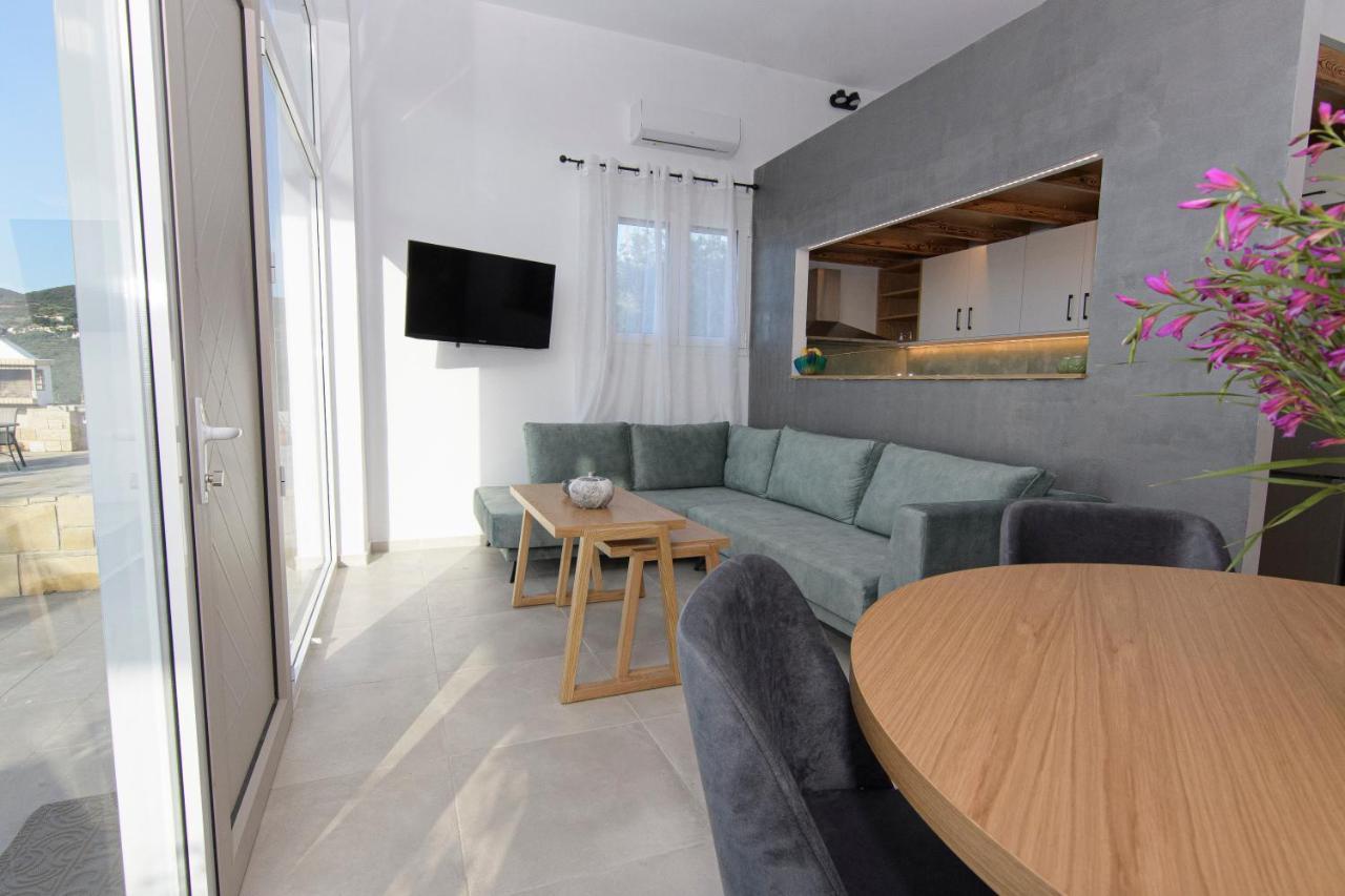 Rikanthos Stone Sea View Apartment Ι Faleliana Bagian luar foto