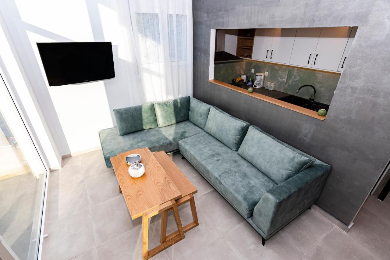 Rikanthos Stone Sea View Apartment Ι Faleliana Bagian luar foto