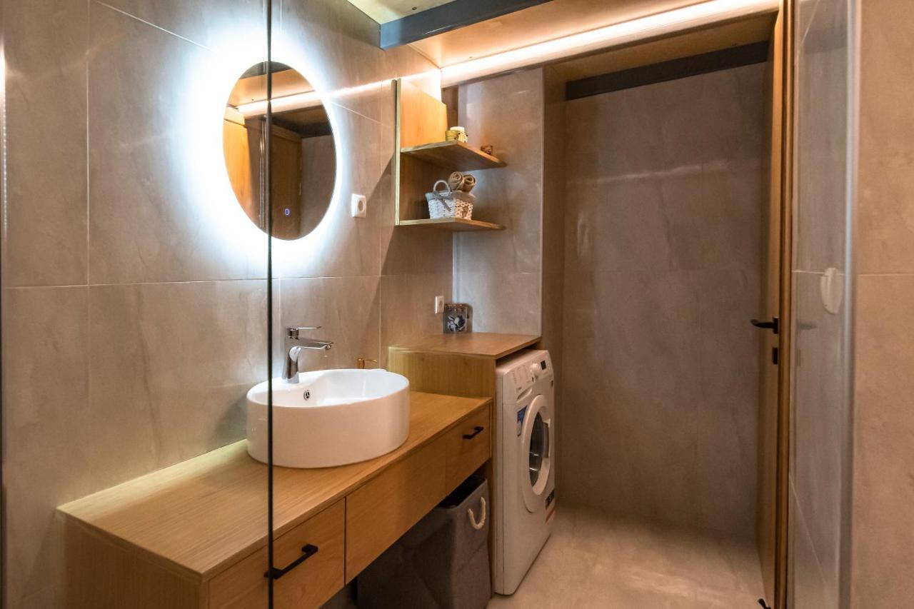Rikanthos Stone Sea View Apartment Ι Faleliana Bagian luar foto