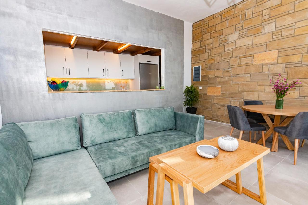 Rikanthos Stone Sea View Apartment Ι Faleliana Bagian luar foto