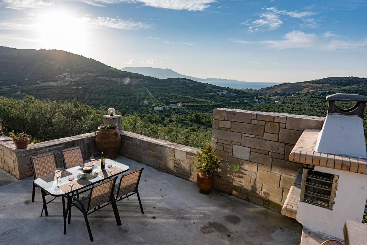 Rikanthos Stone Sea View Apartment Ι Faleliana Bagian luar foto
