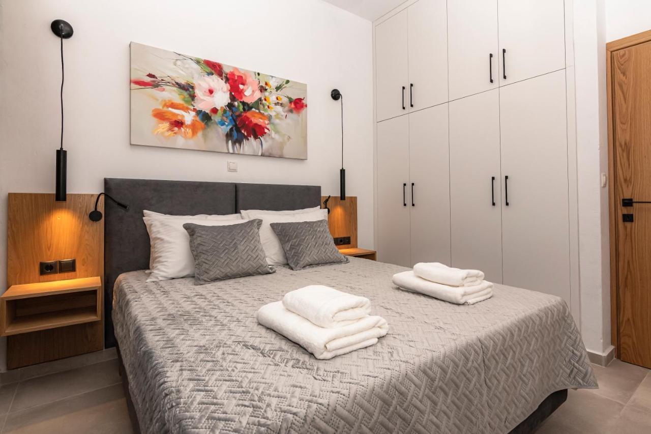 Rikanthos Stone Sea View Apartment Ι Faleliana Bagian luar foto