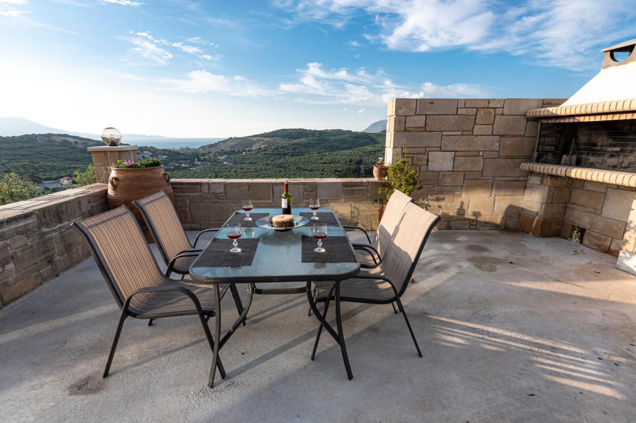 Rikanthos Stone Sea View Apartment Ι Faleliana Bagian luar foto