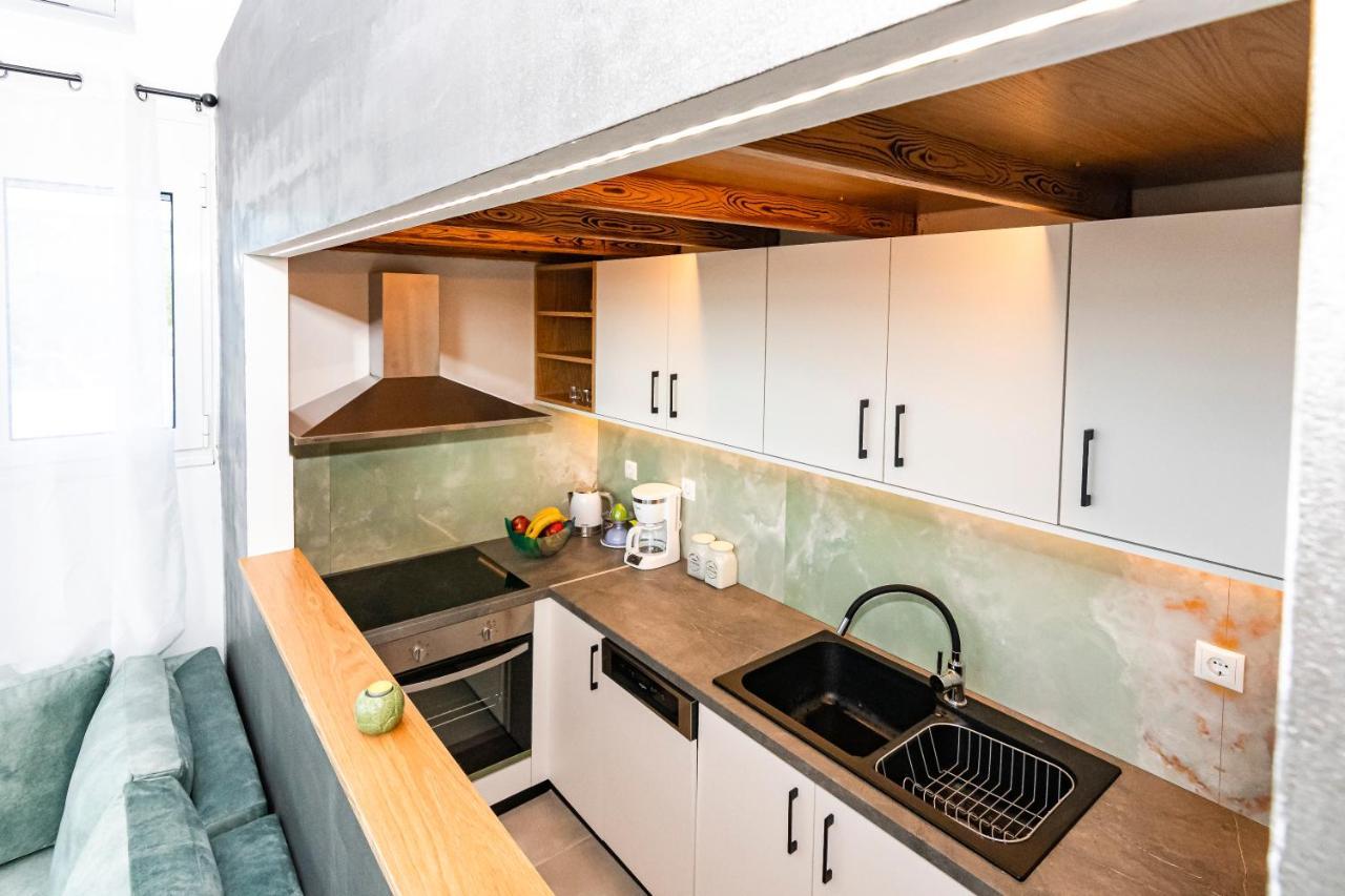 Rikanthos Stone Sea View Apartment Ι Faleliana Bagian luar foto