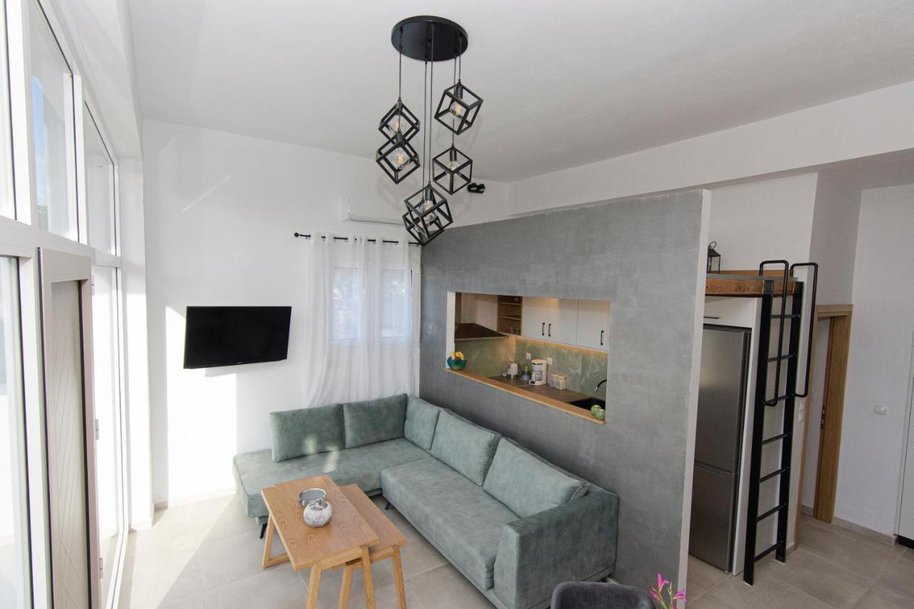 Rikanthos Stone Sea View Apartment Ι Faleliana Bagian luar foto