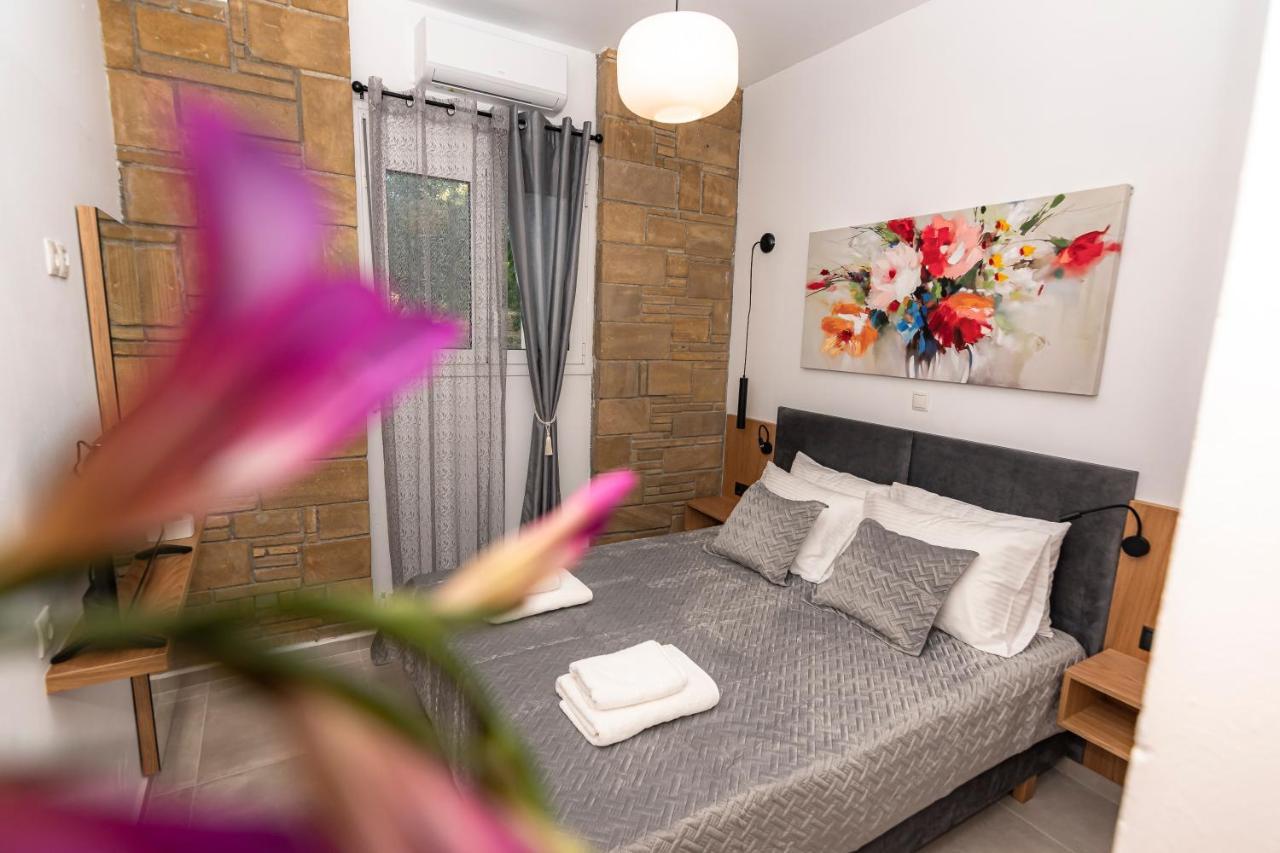 Rikanthos Stone Sea View Apartment Ι Faleliana Bagian luar foto