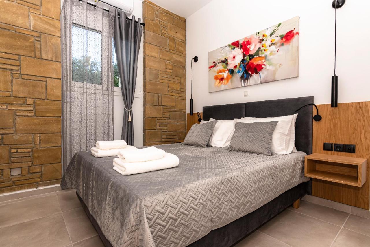 Rikanthos Stone Sea View Apartment Ι Faleliana Bagian luar foto