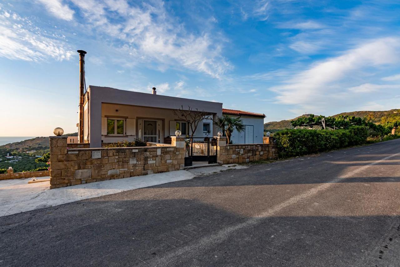 Rikanthos Stone Sea View Apartment Ι Faleliana Bagian luar foto