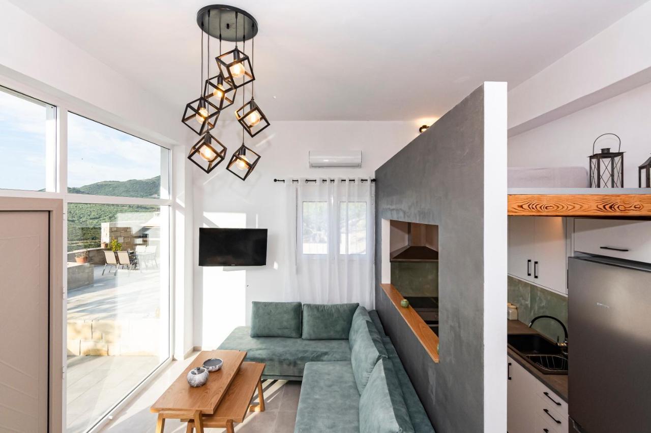 Rikanthos Stone Sea View Apartment Ι Faleliana Bagian luar foto